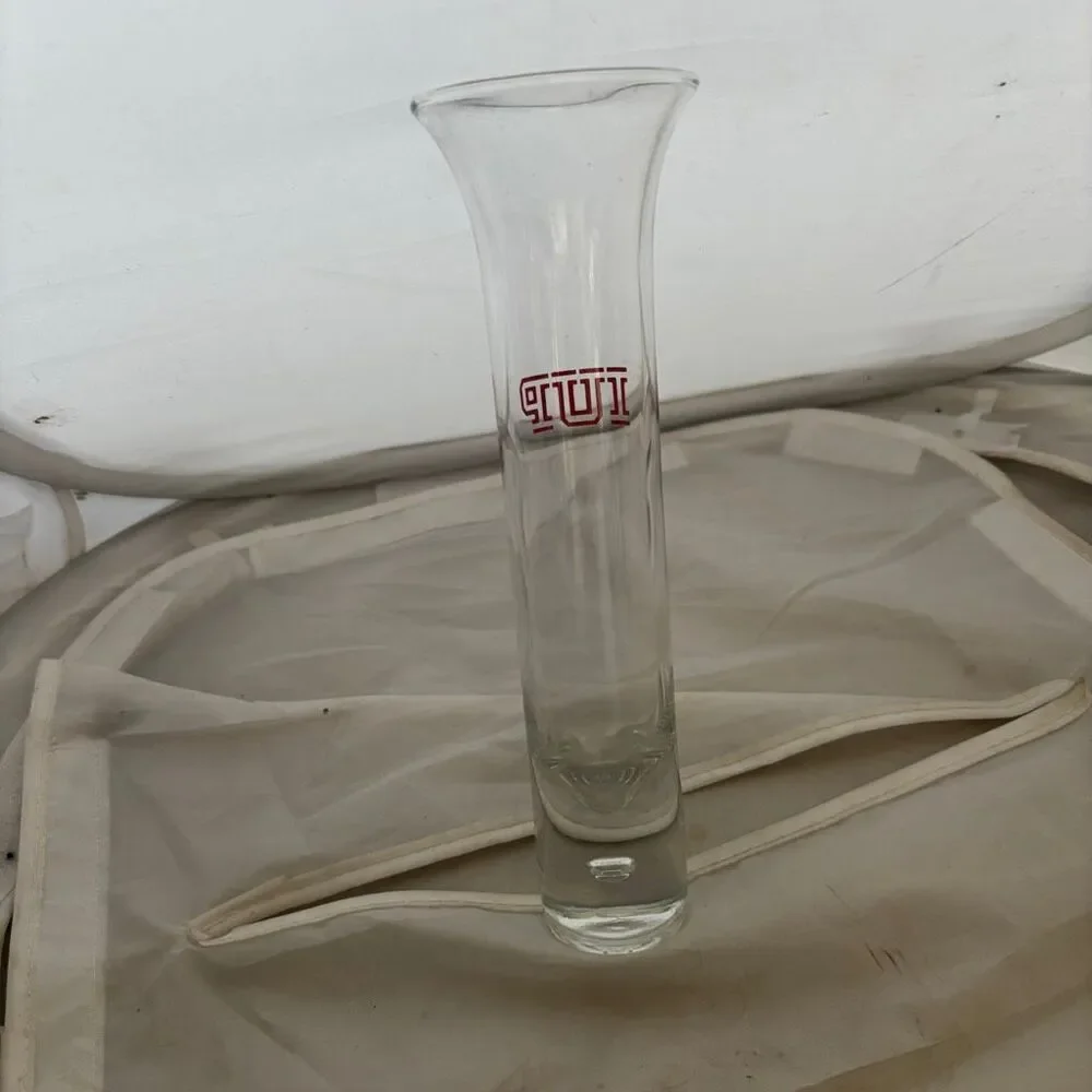 IUP Indiana UniversityOf Pennsylvania Tall Shot Glass Bud Vase